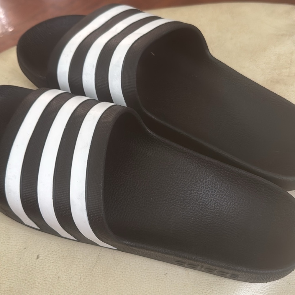 Adidas Aqua Cloudfoam Slides men’s size 11 black and white - Picture 10 of 10
